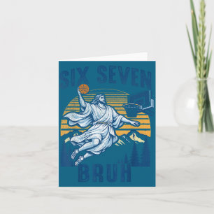 Carte Six Seven Bruh Jésus Basket-ball Pour Garçons Enfa