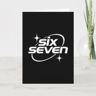 Carte Six Seven Mème Cool Y2k 67 Argot Gen Alpha 