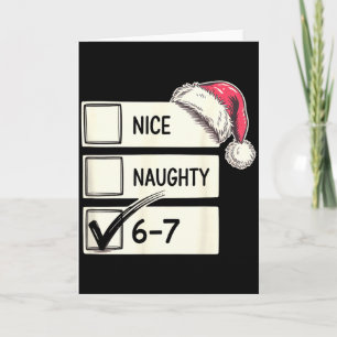 Carte Six Seven Nice Naughty 6-7 Argot 