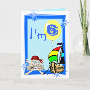 Carte Sixième anniversaire