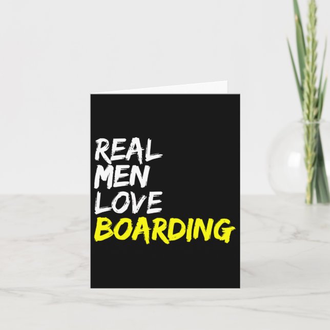 Carte Skate Park Real Men Loarding Skateboard Snowb (Devant)