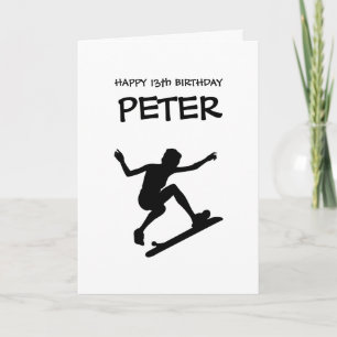 Carte SKATEBOARD HAPPY BANTHDAY Boy Card