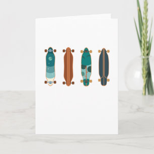 Carte Skateboard Set Skater Skateboard Cadeau