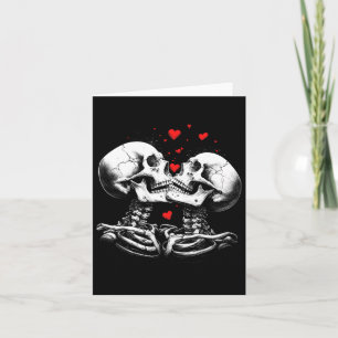 Carte Skeleton Couple pour la Saint Valentin d'Halloween