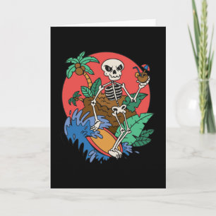 CARTE SKELETON DE SURF