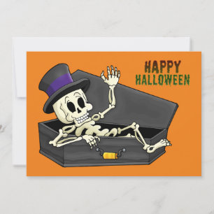 Carte Skeleton d'Halloween