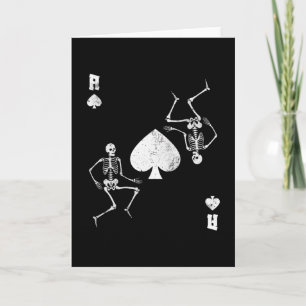 Carte Skeletons Ace of Spades Card