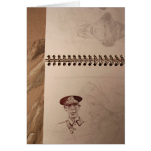 Carte Sketbook Soldat Russe