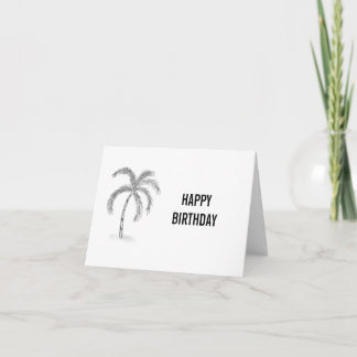 Carte Sketched Greeting Card Black and White