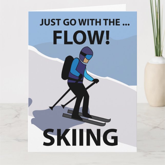 Carte Ski Aller Avec Le Ski De Flux (Devant)