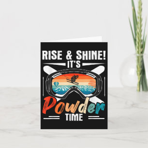 Carte Ski d'hiver de ski de fond de ski de retro : Il