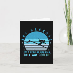 Carte Ski Grand-père Skier Mountain Ski Grand-père Sno