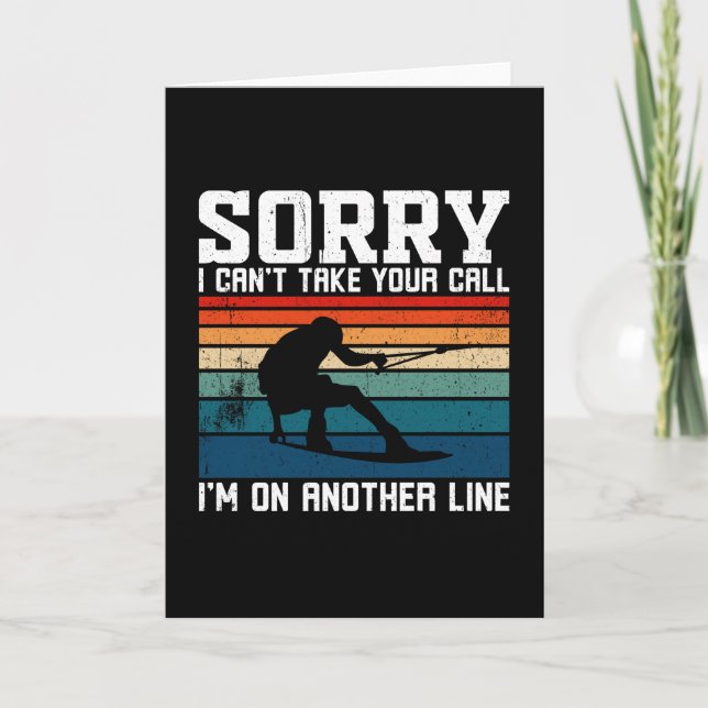 Carte Ski nautique Ski nautique Coucher du soleil (Devant)