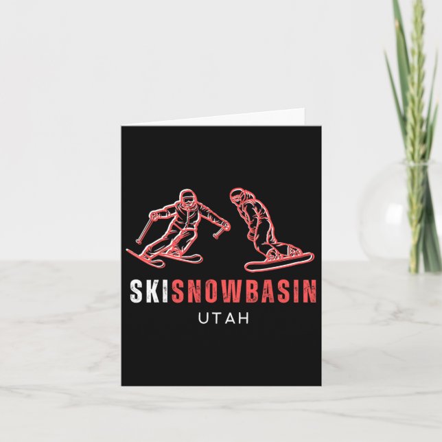 Carte Ski Snowsin Utah Ski Snowboard Resort Vacati (Devant)
