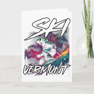 Carte Ski Vermont Aventure de ski alpin Skiing Vermo