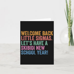 Carte Skibidi Nouvelle Année Scolaire Bienvenue aux Peti