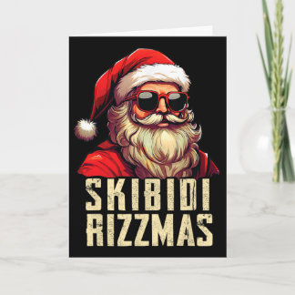 Carte Skibidi Rizzmas Noël Rizz Père Noël Charism