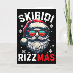 Carte Skibidi Rizzmas Noël Rizz Père Noël Charism