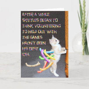 Carte Skittles à la fête d'anniversaire