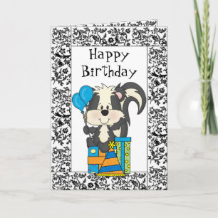 Carte Skunk Anniversaire
