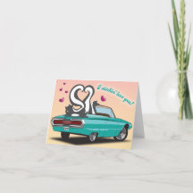 Carte Skunk Valentine's Day