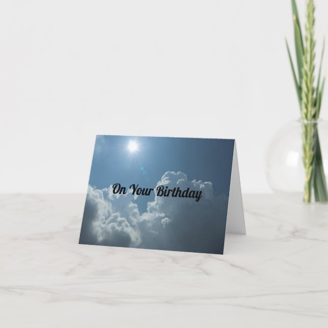 Carte Sky Happy Birthday Greeting Card (Devant)