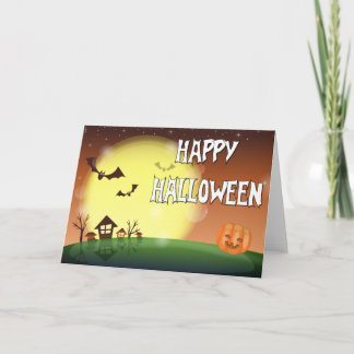 Carte Sky Happy Halloween Soirée