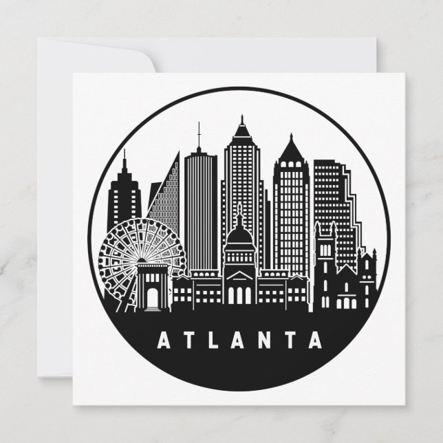 Carte Skyline Atlanta Georgia (Devant)