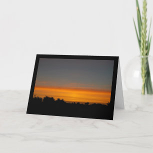 Carte Skyline Silhouette Orange