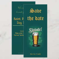 Slàinte ! Saint Patrick's Day Pint of Beer on Gree