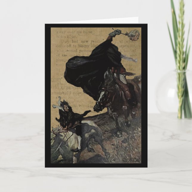 Carte Sleepy Hollow Horseman Sans Tête Et Ichabod (Devant)