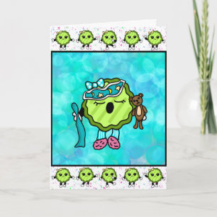 Carte Sleepy Time Picker Drôle chiche