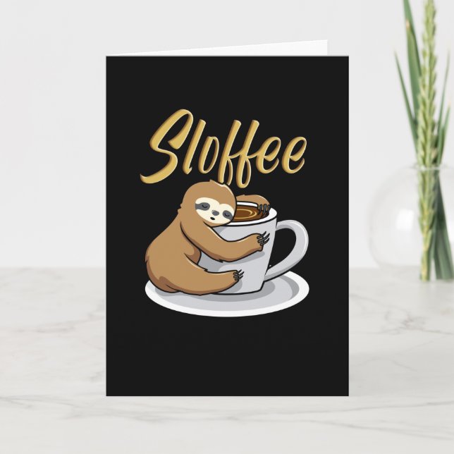 Carte Sloffee Funny Sloth Coffee Mug (Devant)