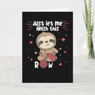 Carte Sloth Knits Pour Chaque Knit Et Crochet Friend