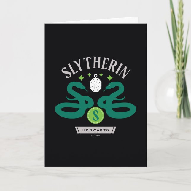 Carte SLYTHERIN™ House Double Snake Locket Graphique (Devant)