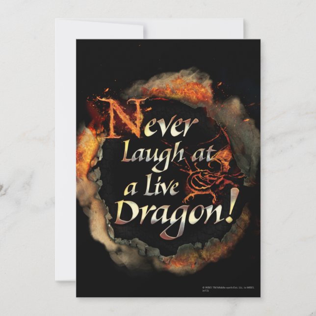 Carte SMAUG™ - Graphique de logo pour ne jamais rire (Devant)