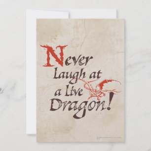 Carte SMAUG™ - Ne Riez Jamais À Un Dragon En Direct