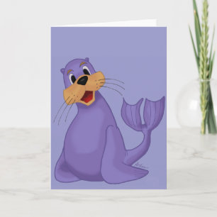 Carte Smiling Sea Lion Greeting Card