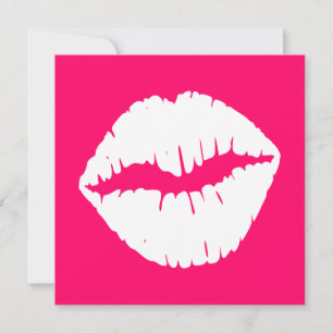 Carte Smooch rose et blanc