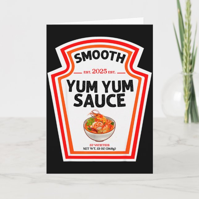 Carte Smooth Yum Yum Sauce Condiment Costume Matching  (Devant)