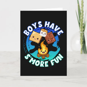Carte Smore Fun Boys Enfants Camping Camping Feu