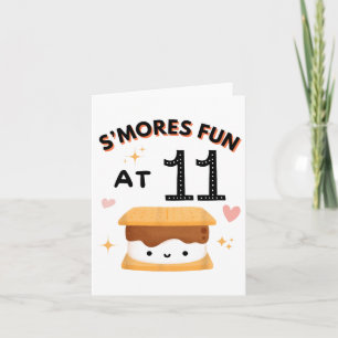Carte Smores Fun Camping Anniversaire 11 ans Camper 11