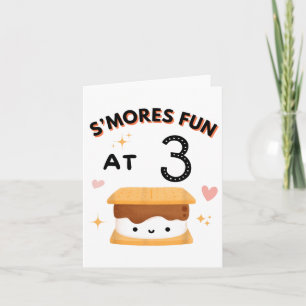 Carte Smores Fun Camping Anniversaire 3 Anniversaire Cam