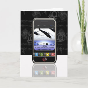 Carte SMS de téléphone portable Joyeux anniversaire