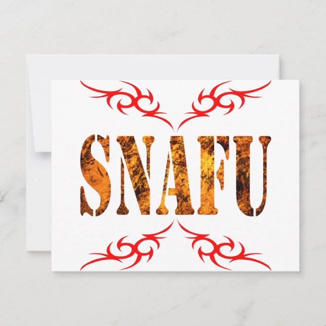 CARTE SNAFU (Devant)