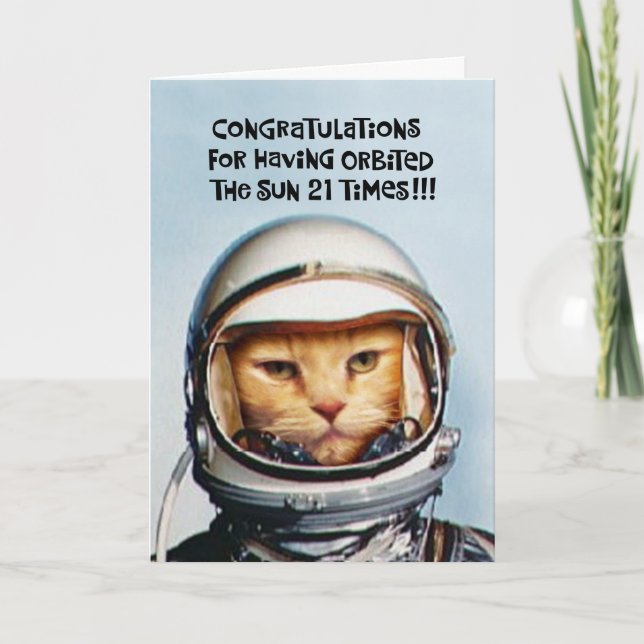 Carte Snarky 21e anniversaire (Devant)