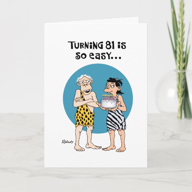Carte Snarky 81e anniversaire (Devant)
