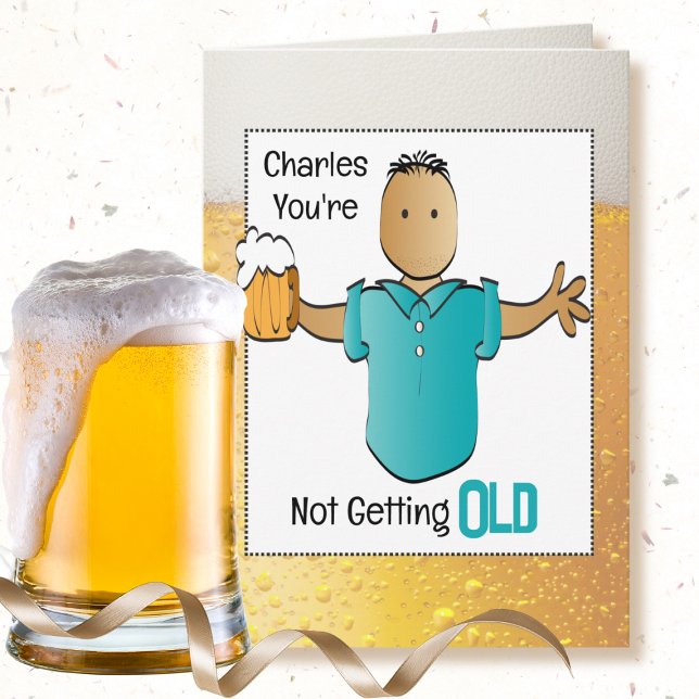 Carte Snarky Sarcastic 60e anniversaire Ethnic Man Carto (Créateur téléchargé)