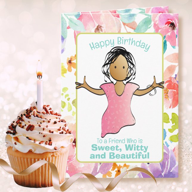 Carte Snarky Sassy Funny Dit Une Femme Caricature Annive (Créateur téléchargé)