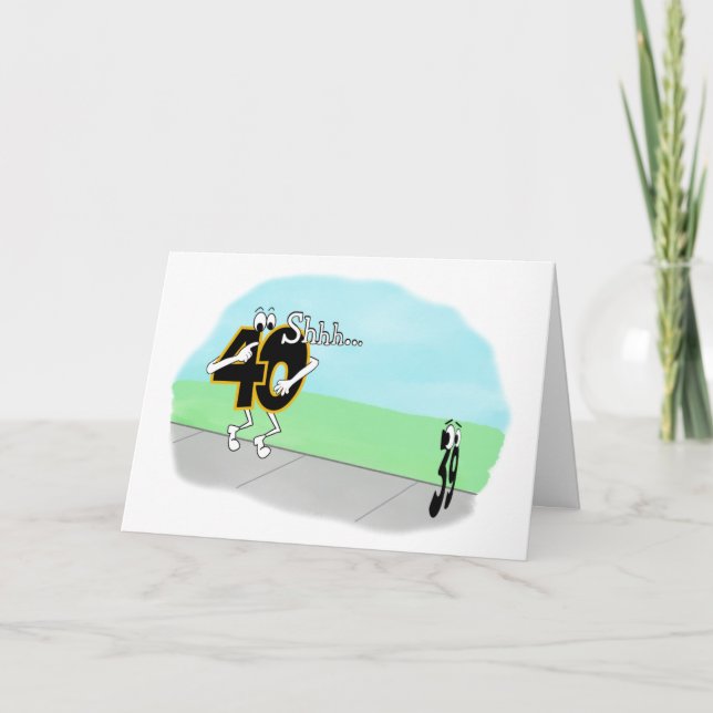 CARTE SNEAKY 40E ANNIVERSAIRE (Devant)